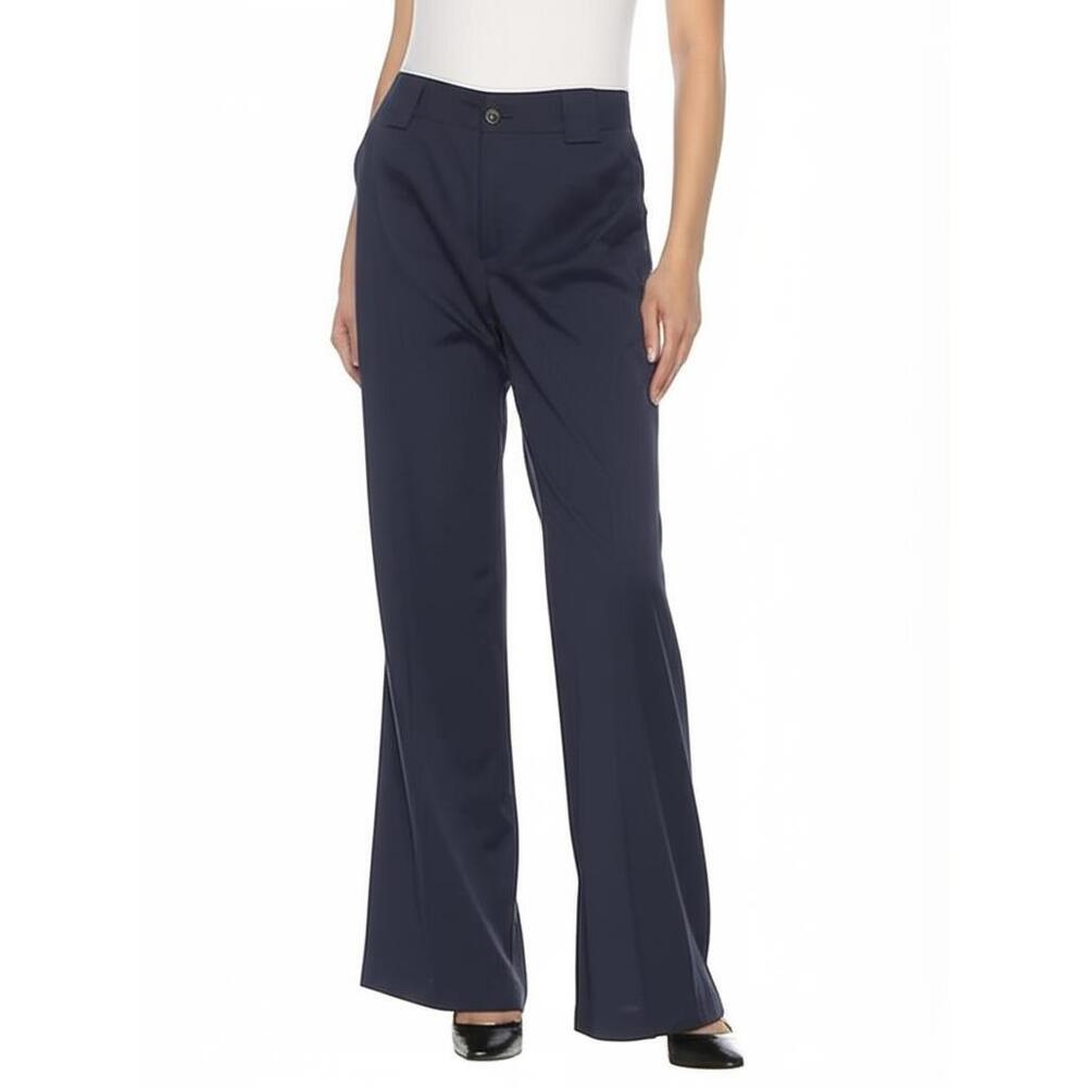 Aeguli Trousers 2XL Dark Blue Uniform Wide Leg Professional Office Business NEW